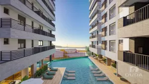 Apartamento 2 Suítes na Beira-Mar de São José