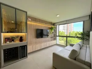 Apartamento 100% Mobiliado 2 Quartos, suite- Novo Esreito - BRN