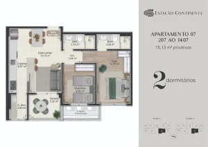 Apartamento 2 quartos Campinas São José Estação Continente