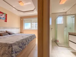 Amplo apartamento com 86m privativos,  2 quartos (1 suíte), em Campinas - São José - SC