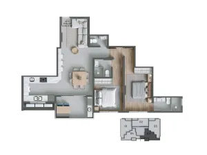Apartamento 2 quartos Agronômica Florianópolis Stuttgart