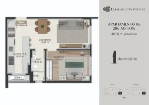 Apartamento 1 quarto Campinas São José Estação Continente